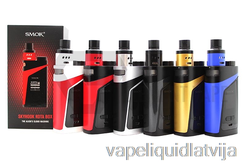 Smok Skyhook Rdta Box 220w Komplekts Melns / Sarkans Vape šķidrums